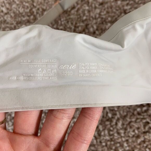 Aerie White Full Coverage Bra - 32DD - Picture 6 of 7